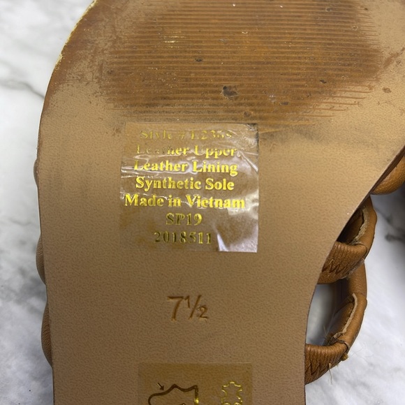 Women’s Madewell Addie High Heeled  Mule Desert Camel Leather Size 7.5 - Picture 13 of 16